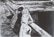 Edvard Munch Girls on the bridge oil painting reproduction